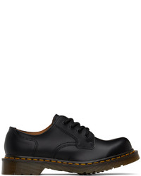 schwarze Leder Derby Schuhe von Comme des Garcons Homme Deux