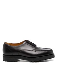 schwarze Leder Derby Schuhe von Comme des Garcons Homme