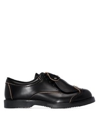 schwarze Leder Derby Schuhe von Comme Des Garcons Homme Plus