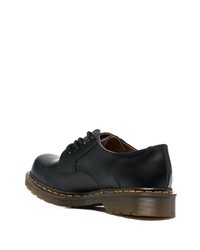 schwarze Leder Derby Schuhe von Comme des Garcons Homme Deux