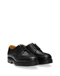 schwarze Leder Derby Schuhe von Comme des Garcons Homme