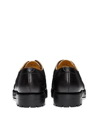 schwarze Leder Derby Schuhe von Comme des Garcons Homme