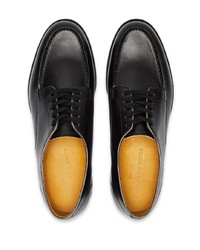 schwarze Leder Derby Schuhe von Comme des Garcons Homme