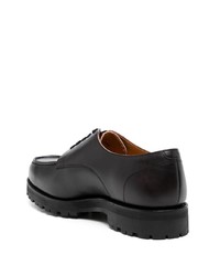 schwarze Leder Derby Schuhe von Comme des Garcons Homme