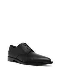 schwarze Leder Derby Schuhe von Comme Des Garcons Homme Plus