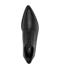 schwarze Leder Derby Schuhe von Comme Des Garcons Homme Plus