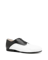 schwarze Leder Derby Schuhe von Comme Des Garcons Homme Plus