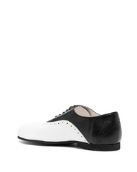 schwarze Leder Derby Schuhe von Comme Des Garcons Homme Plus