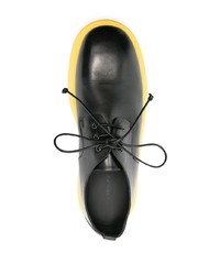 schwarze Leder Derby Schuhe von Marsèll