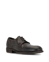 schwarze Leder Derby Schuhe von Guidi