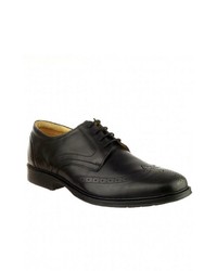 schwarze Leder Derby Schuhe von Cotswold