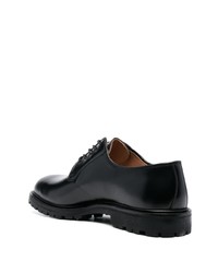 schwarze Leder Derby Schuhe von Crockett Jones