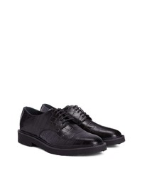 schwarze Leder Derby Schuhe von Giuseppe Zanotti