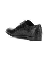 schwarze Leder Derby Schuhe von Emporio Armani