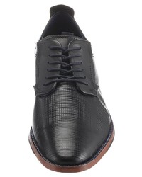 schwarze Leder Derby Schuhe von Daniel Hechter