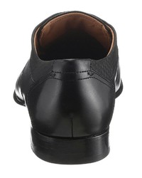 schwarze Leder Derby Schuhe von Daniel Hechter