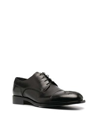 schwarze Leder Derby Schuhe von Roberto Cavalli