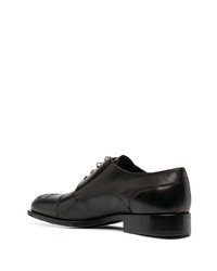 schwarze Leder Derby Schuhe von Roberto Cavalli