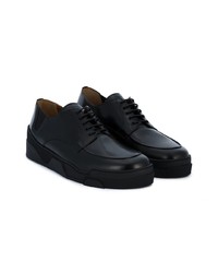 schwarze Leder Derby Schuhe von Givenchy