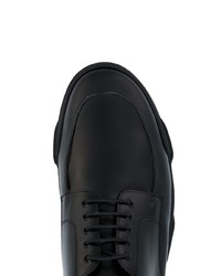 schwarze Leder Derby Schuhe von Givenchy