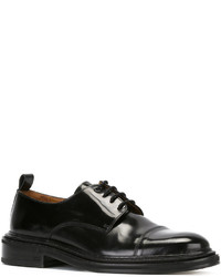 schwarze Leder Derby Schuhe von AMI Alexandre Mattiussi