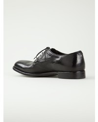 schwarze Leder Derby Schuhe von Alberto Fasciani