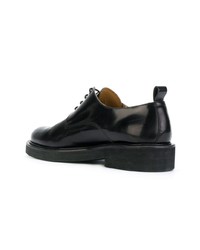 schwarze Leder Derby Schuhe von AMI Alexandre Mattiussi