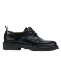 schwarze Leder Derby Schuhe von AMI Alexandre Mattiussi