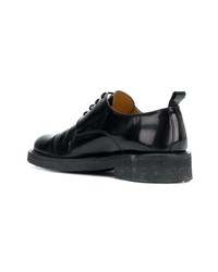 schwarze Leder Derby Schuhe von AMI Alexandre Mattiussi