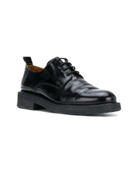 schwarze Leder Derby Schuhe von AMI Alexandre Mattiussi