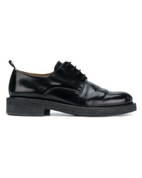 schwarze Leder Derby Schuhe von AMI Alexandre Mattiussi