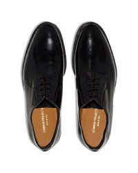 schwarze Leder Derby Schuhe von Common Projects