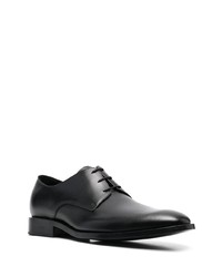 schwarze Leder Derby Schuhe von Balenciaga