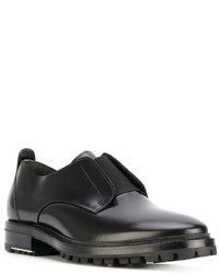 schwarze Leder Derby Schuhe von Lanvin