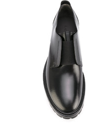 schwarze Leder Derby Schuhe von Lanvin