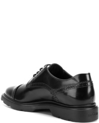 schwarze Leder Derby Schuhe von Hogan