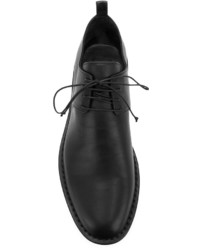 schwarze Leder Derby Schuhe von Ann Demeulemeester