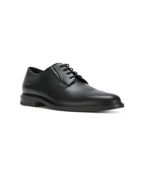 schwarze Leder Derby Schuhe von Common Projects