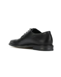 schwarze Leder Derby Schuhe von Common Projects