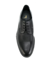 schwarze Leder Derby Schuhe von Common Projects