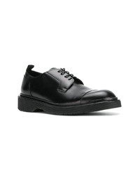 schwarze Leder Derby Schuhe von Oamc