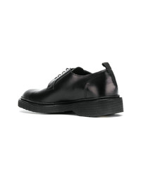 schwarze Leder Derby Schuhe von Oamc