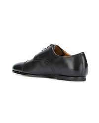 schwarze Leder Derby Schuhe von Bally