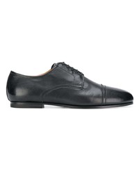 schwarze Leder Derby Schuhe von Bally