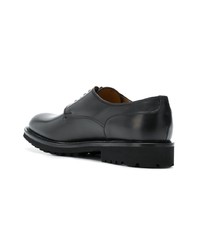 schwarze Leder Derby Schuhe von Doucal's