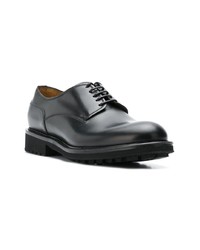 schwarze Leder Derby Schuhe von Doucal's