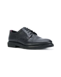 schwarze Leder Derby Schuhe von Tommy Hilfiger