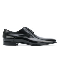 schwarze Leder Derby Schuhe von Dolce & Gabbana