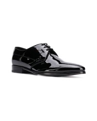 schwarze Leder Derby Schuhe von Dolce & Gabbana