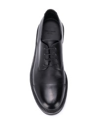 schwarze Leder Derby Schuhe von Giorgio Armani